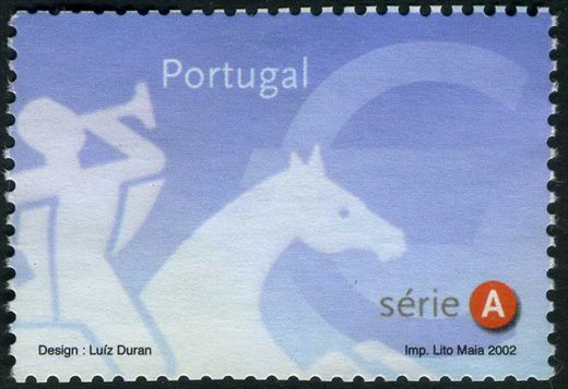 Portugal - 2002 - Correios - Definitivo Serie A Cavalos - TaxaA