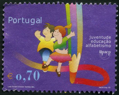 Portugal - 2002 - UPAEP Juventude Educacao Alfabetismo Roxo - 0.70Euro