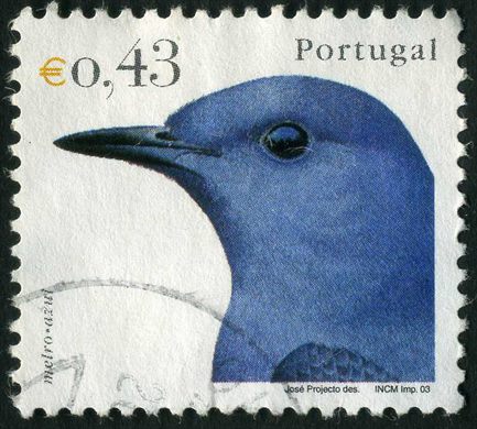Portugal - 2003 - Aves de Portugal - Melro Azul - 0.43Euro