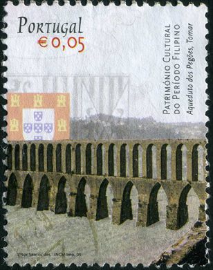 Portugal - 2005 - Patrimonio Cultural Periodo Filipino - Aqueduto dos Pegoes - 0.05Euro