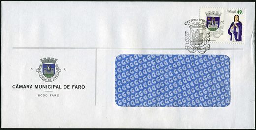 Portugal - 2005 - Envelope Postal - CM Faro - Pontinha Taxa Paga