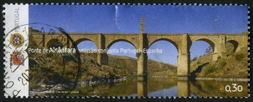 Portugal - 2006 - Emissao Conjunta Portugal Espanha - Ponte de Alcantara - 0 30Euro