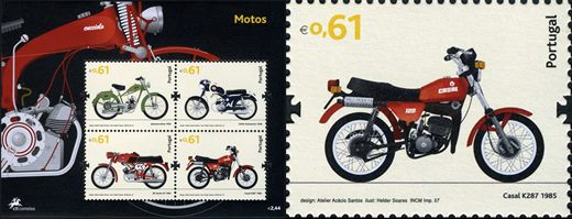 Portugal - 2007 - Motociclos - Casal K287 1985 - 0.61Euro