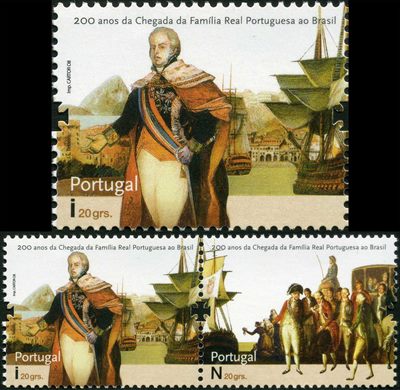 Portugal - 2008 - 200 Anos Chegada Familia Real ao Brasil - i20grs