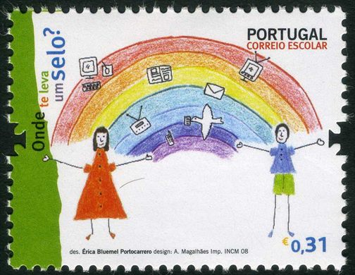 Portugal - 2008 - Correio Escolar - Onde te Leva um Selo - 0.31Euro
