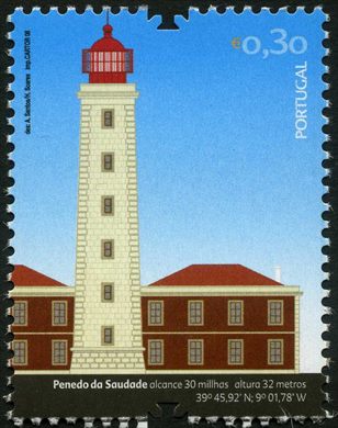 Portugal - 2008 - Farois Penedo da Saudade - 0.30Euro