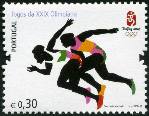 Portugal - 2008 - Jogos da XXIX Olimpiada Beijing Atletismo - 0.30Euro
