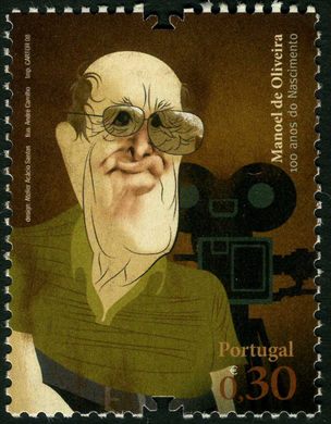 Portugal - 2008 - Vultos da Cultura Portuguesa - Manoel de Oliveira 100 anos do Nascimento - 0.30Euro