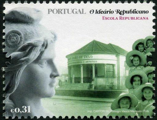 Portugal - 2008 - O Ideario Republicano Escola Republicana - 0 31Euro