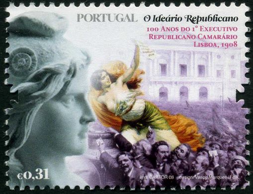 Portugal - 2008 - O Ideario Republicano 100 Anos 1 Executivo Camarario - 0 31Euro