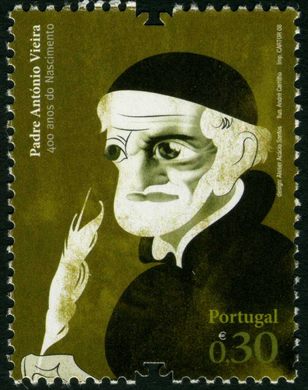 Portugal - 2008 - Vultos da Cultura Portuguesa - Padre Antonio Vieira 400 anos do Nascimento - 0.30Euro