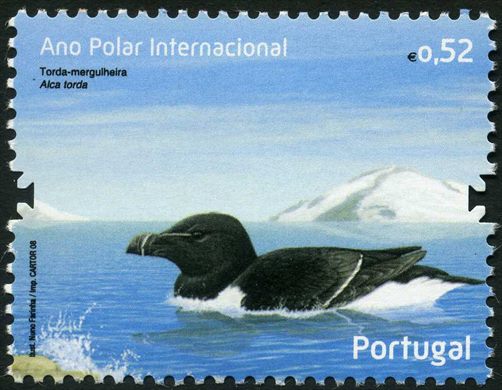 Portugal - 2008 - Ano Polar Internacional - Torda Mergulheira - 0.52Euro