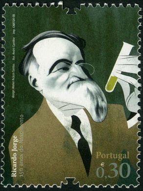 Portugal - 2008 - Vultos da Cultura Portuguesa - Ricardo Jorge 150 anos do Nascimento - 0.30Euro
