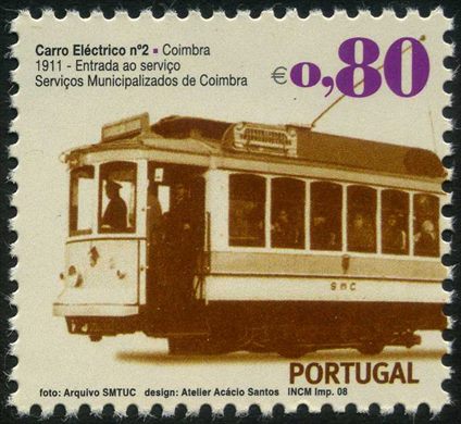 Portugal - 2008 - Transportes Carro Electrico n2 Coimbra - 0 80