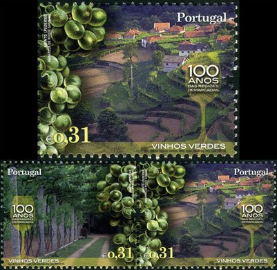 Portugal - 2008 - 100 Anos das Regioes Demarcadas (Vinhos Verdes Paisagem) - 0Eur31