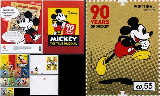 Portugal - 2018 - Mickey 90 Anos - 0.53EUR