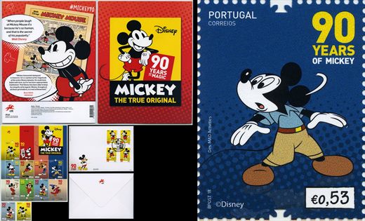 Portugal - 2018 - Mickey 90 Anos - 0.53EUR