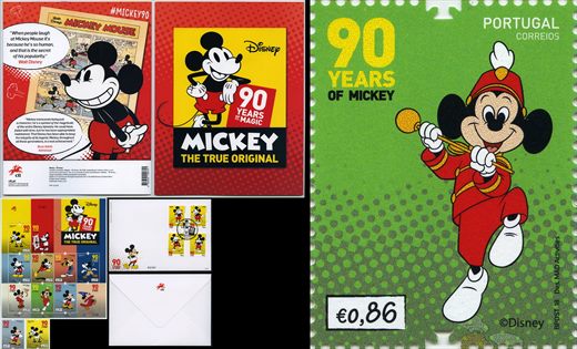 Portugal - 2018 - Mickey 90 Anos - 0.86EUR