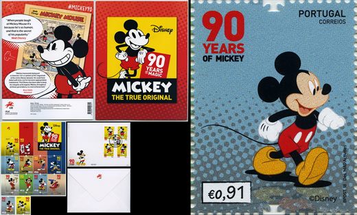 Portugal - 2018 - Mickey 90 Anos - 0.91EUR