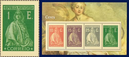 Portugal - Sem Data - Reproducao Comemorativa Ceres - 1Esc