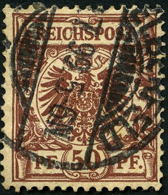 Reich Alemao - 1889 - Krone Adler - 50Pf