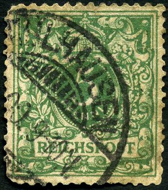 Reich Alemao - 1899 - Definitiva - Aguia Reichspost - 5Pf