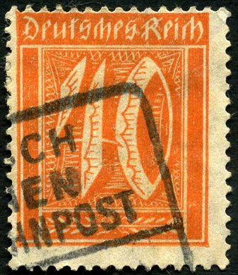 Reich Alemao - 1922 - Ziffer Inflacao - 10M