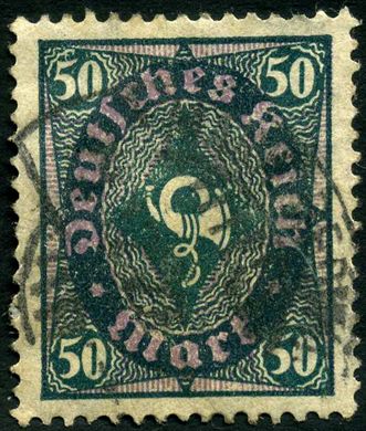 Reich Alemao - 1922 - Ziffer Inflacao - 50M