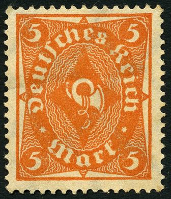 Reich Alemao - 1922 - Ziffer Inflacao - 5M