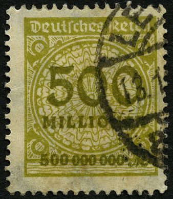 Reich Alemao - 1923 - Hochinflation - 500MioM