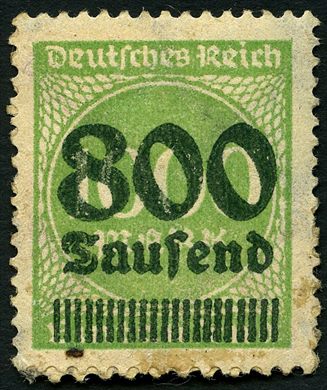 Reich Alemao - 1923 - Hochinflation - 800TsdM