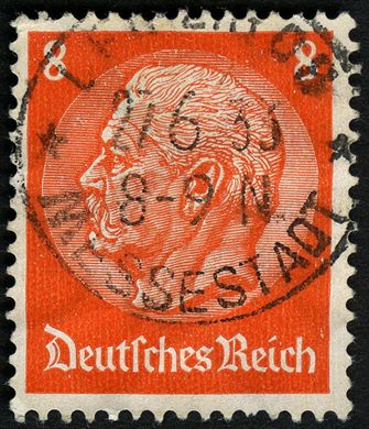 Reich Alemao - 1932 - Hindenburg Medaillon - 8Pf
