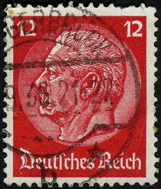 Reich Alemao - 1932 - Hindenburg Medaillon - 12Pf