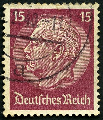 Reich Alemao - 1932 - Hindenburg Medaillon - 15Pf