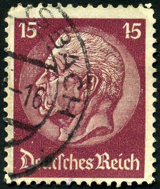 Reich Alemao - 1932 - Hindenburg Medaillon - 15Pf