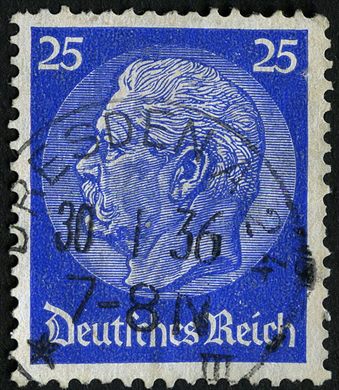 Reich Alemao - 1932 - Hindenburg Medaillon - 25Pf