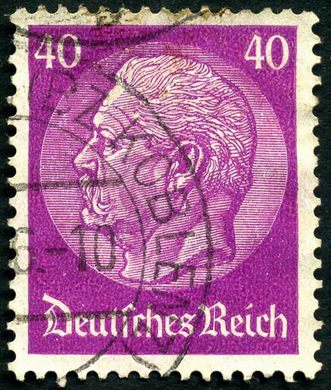 Reich Alemao - 1932 - Hindenburg Medaillon - 40Pf