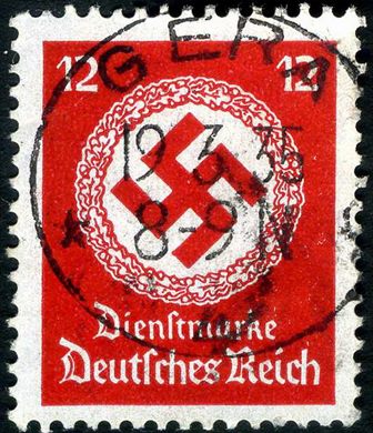 Reich Alemao - 1934 - Dienstmarken - 12Pf