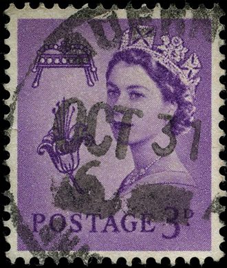 Reino Unido - 1954 - Definitivos Wilding - 3D