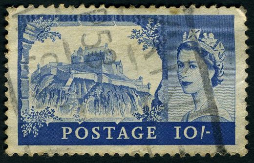 Reino Unido - 1955 - Castles - Edinburgh Castle - 10S