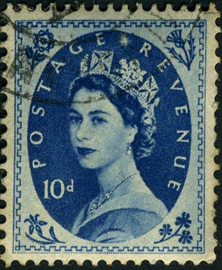 Reino Unido - 1955 - Definitivos Wilding - 10D