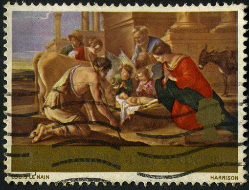 Reino Unido - 1967 - Natal - Adoracao dos Pastores Le Nain - 1S6D