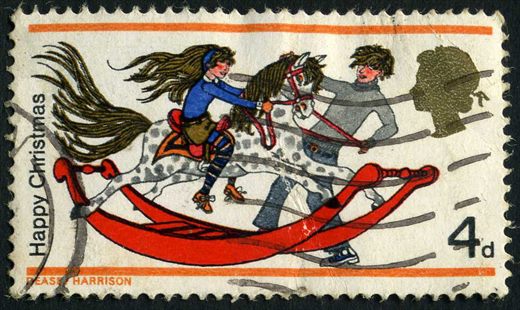 Reino Unido - 1968 - Natal - Cavalo de Baloico - 4D