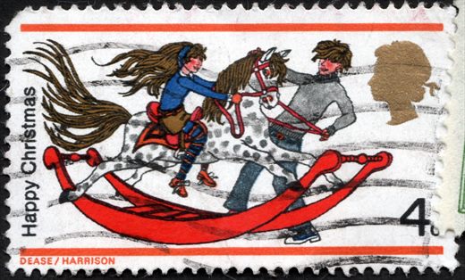 Reino Unido - 1968 - Natal Cavalo de Baloico - 4D