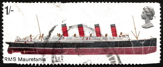 Reino Unido - 1969 - Navios Britanicos RMS Mauretania - 1S