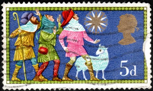 Reino Unido - 1969 - Natal Pastores - 5D