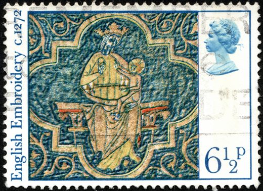 Reino Unido - 1976 - Natal Bordado Medieval Ingles - 6.5P