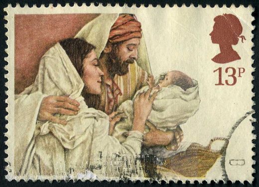 Reino Unido - 1984 - Natal - Sagrada Familia - 13p