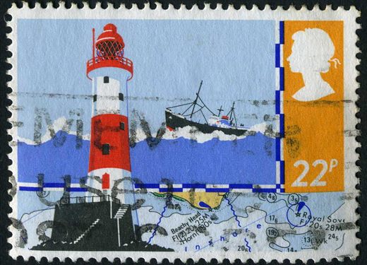 Reino Unido - 1985 - Seguranca no Mar - Farol de Beachy Head - 22p