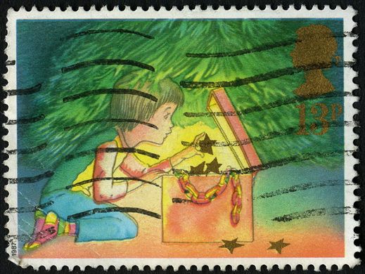 Reino Unido - 1987 - Natal - Crianca a Decorar Arvore - 13p